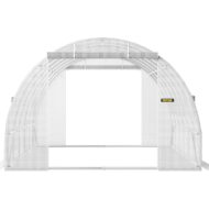Invernadero Túnel VEVOR PE Acero 6.1x3x2.1 m con Ventanas - Imagen 2